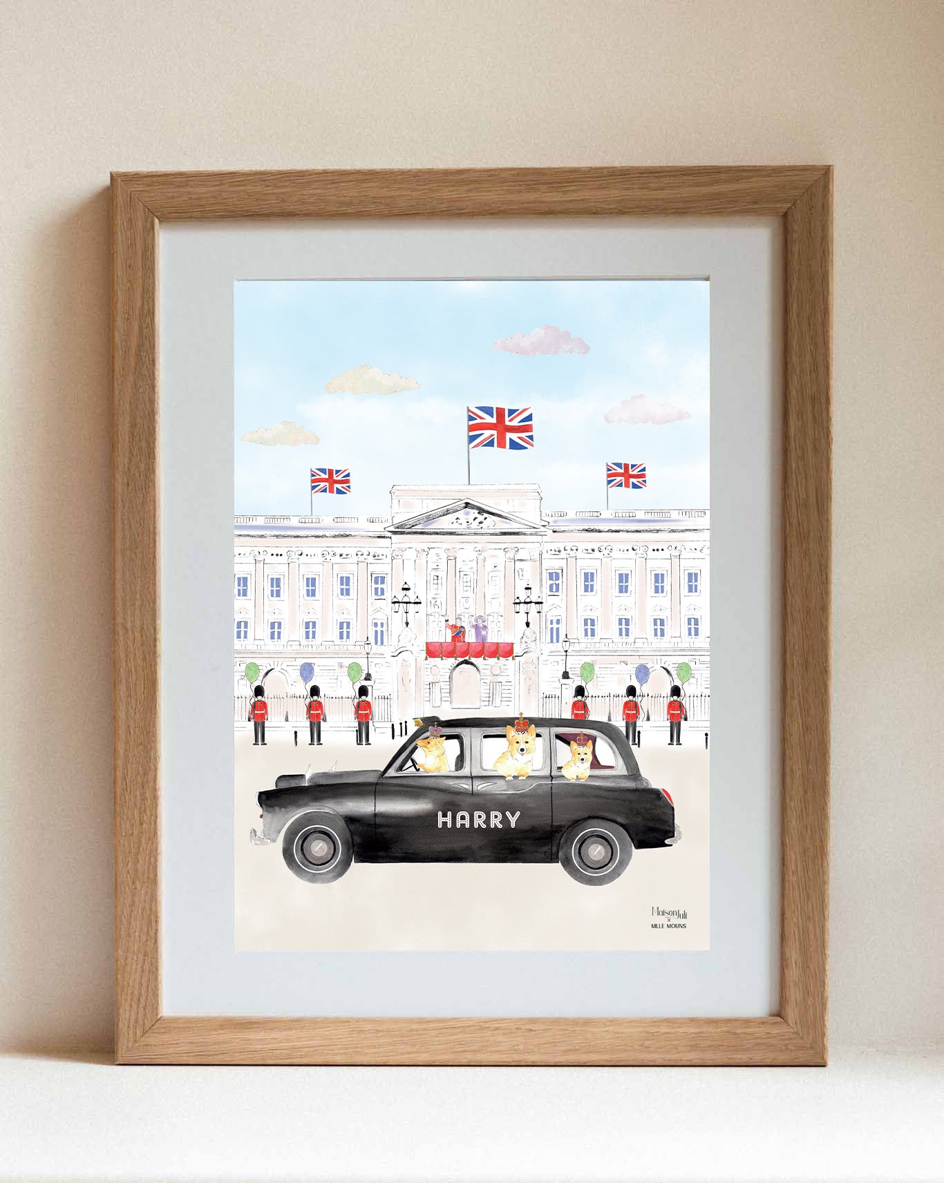Le Black Cab du Palais de Buckingham pour les garçons