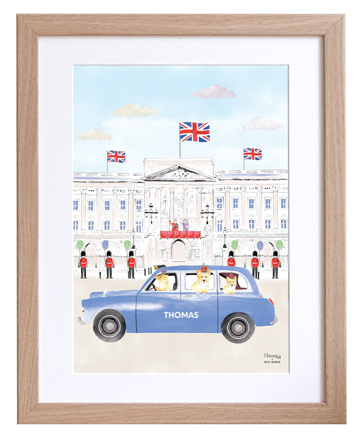 Le taxi bleu noir de Londres
