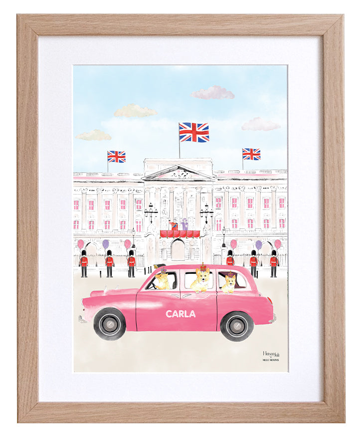 Le taxi rose noir de Londres