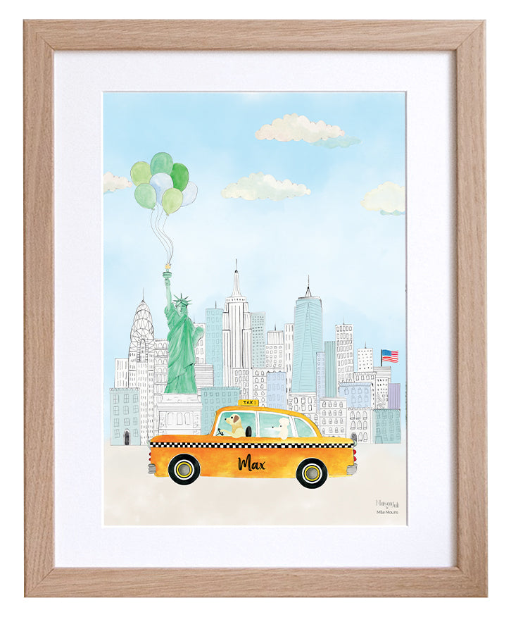 Le Taxi Jaune Personnalisable de New York pour les garçons