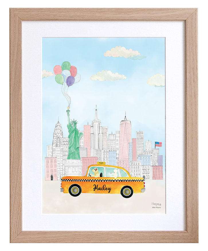 Le Taxi Jaune Personnalisable de New York pour les filles