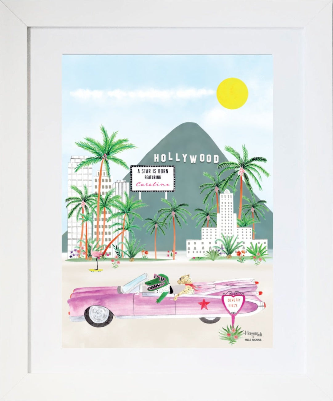 La voiture d'Hollywood personnalisée pour les filles