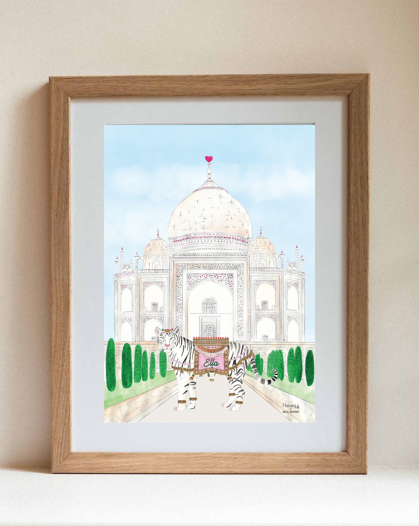 Le tigre du Taj Mahal pour les filles