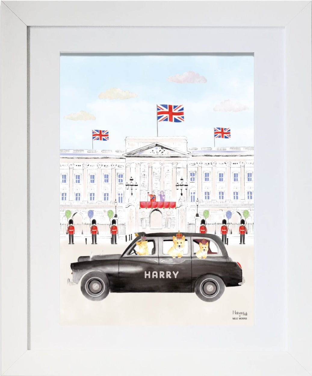 Le Black Cab du Palais de Buckingham pour les garçons