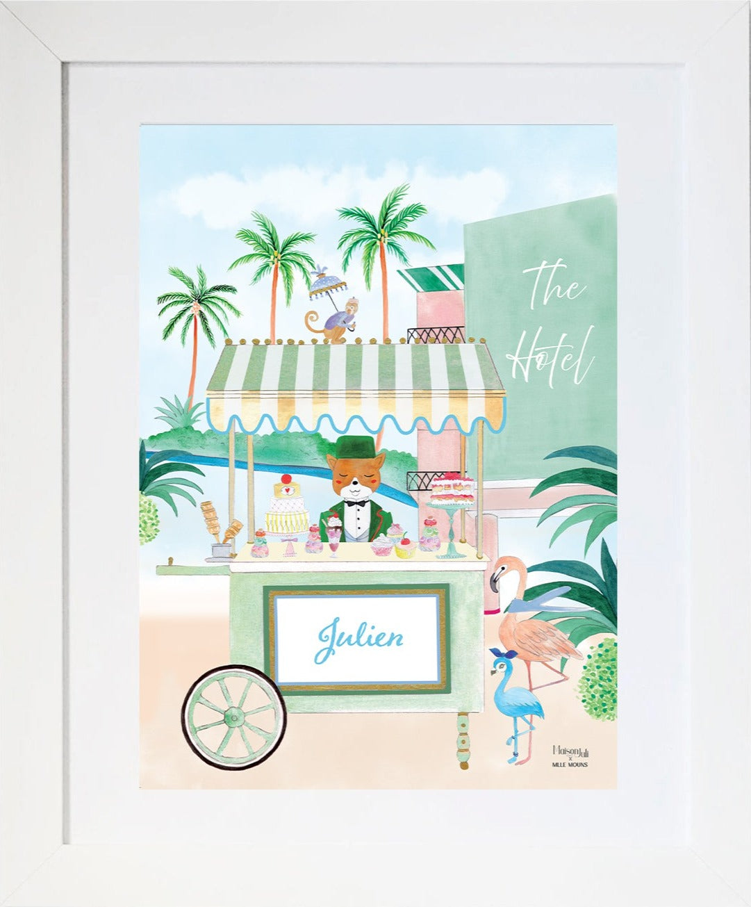 The Personalised Beverly Hills Artwork for boys