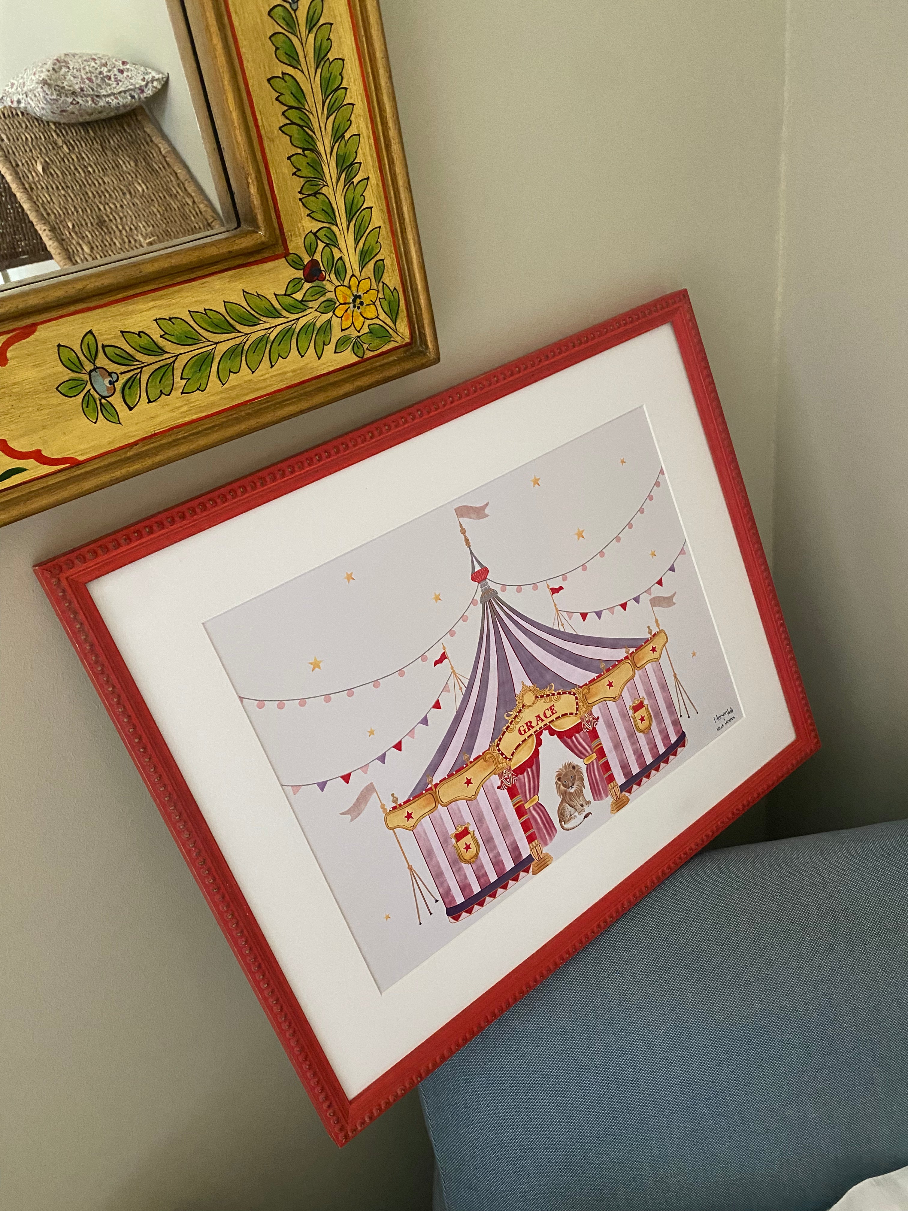 The Circus in Red and Purple tones