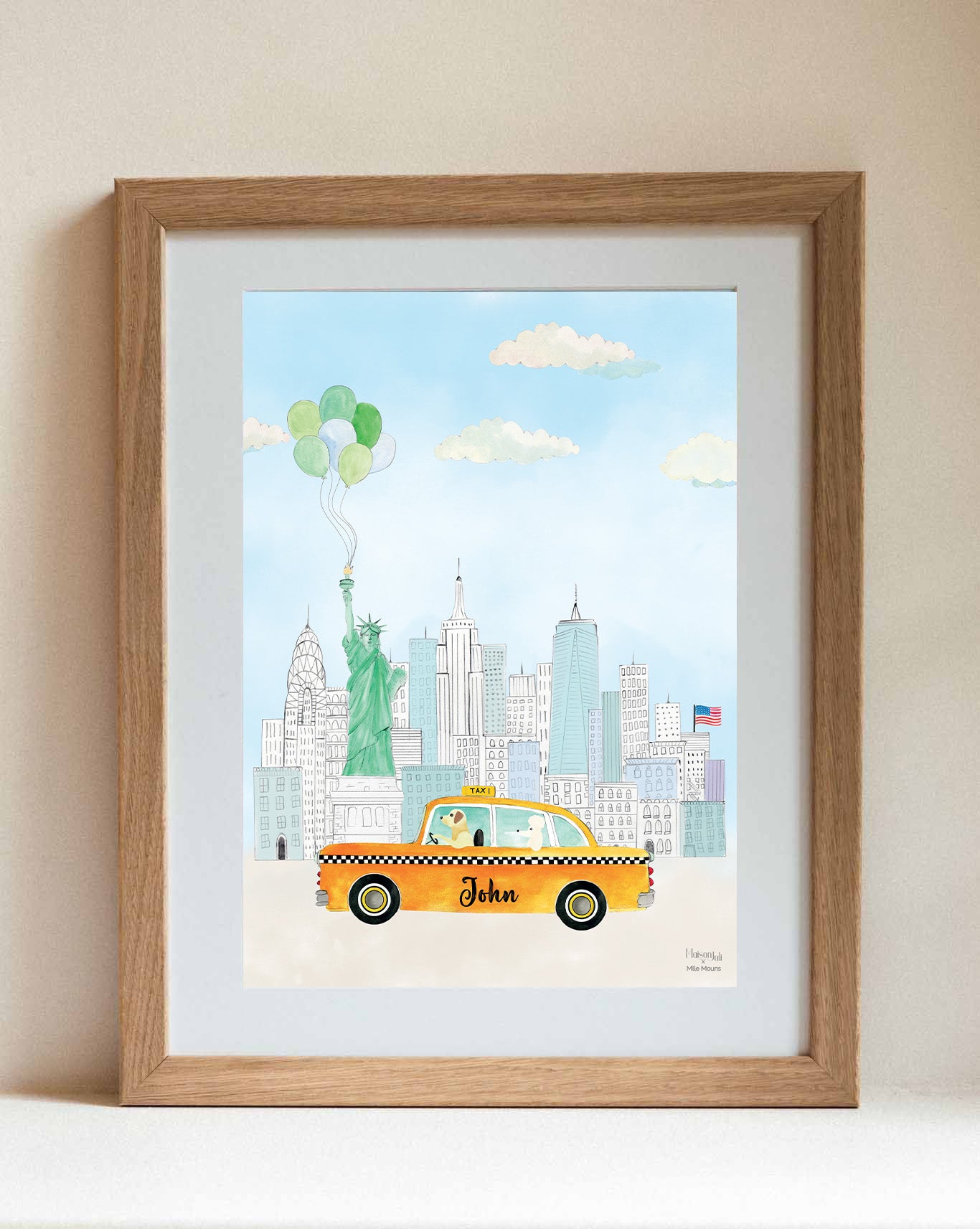 The Personalised Yellow Taxi of New York for boys