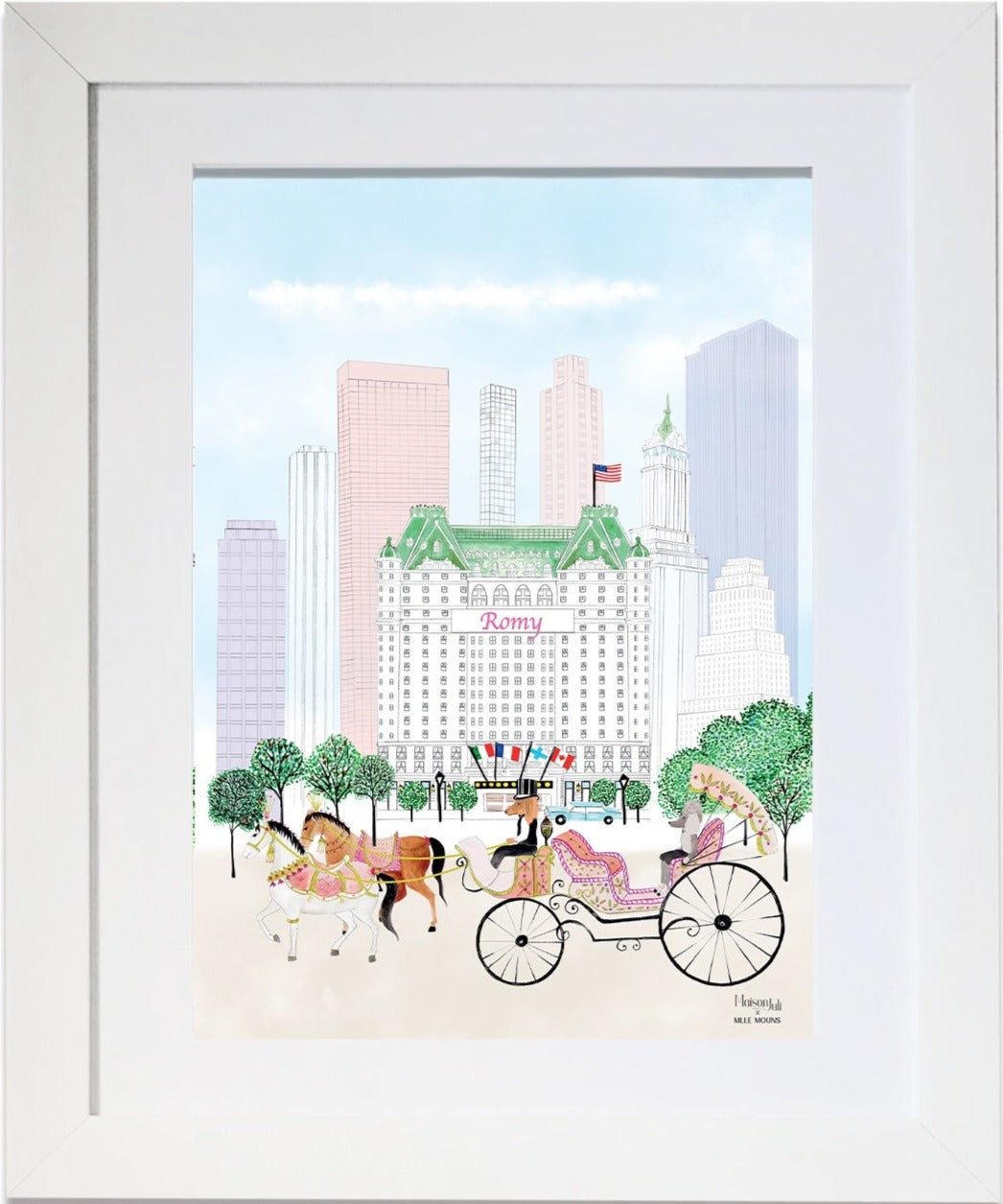 The carriage of Central Park for girls