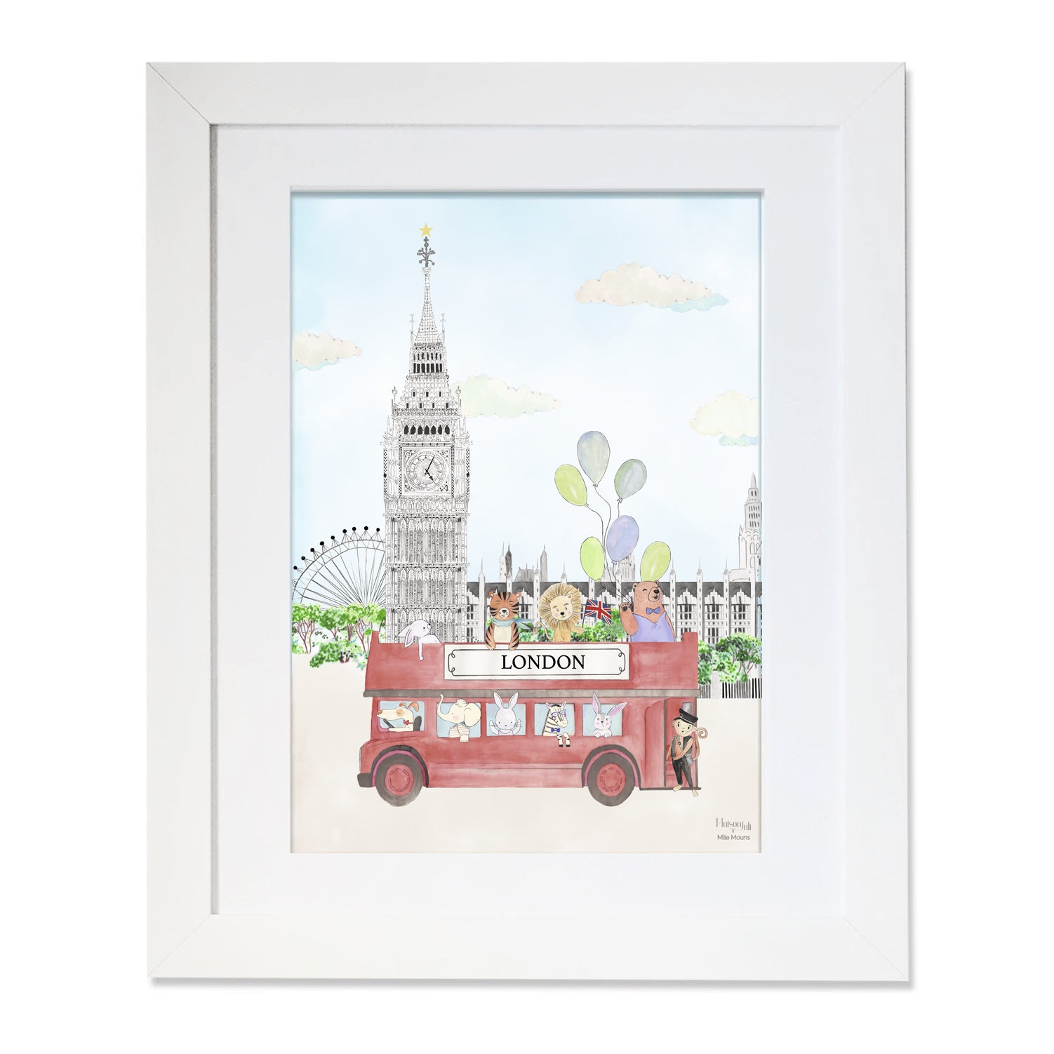 The Animals and Big Ben Personalised for Boys