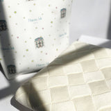 Personalised Large White Merino Wool Blanket