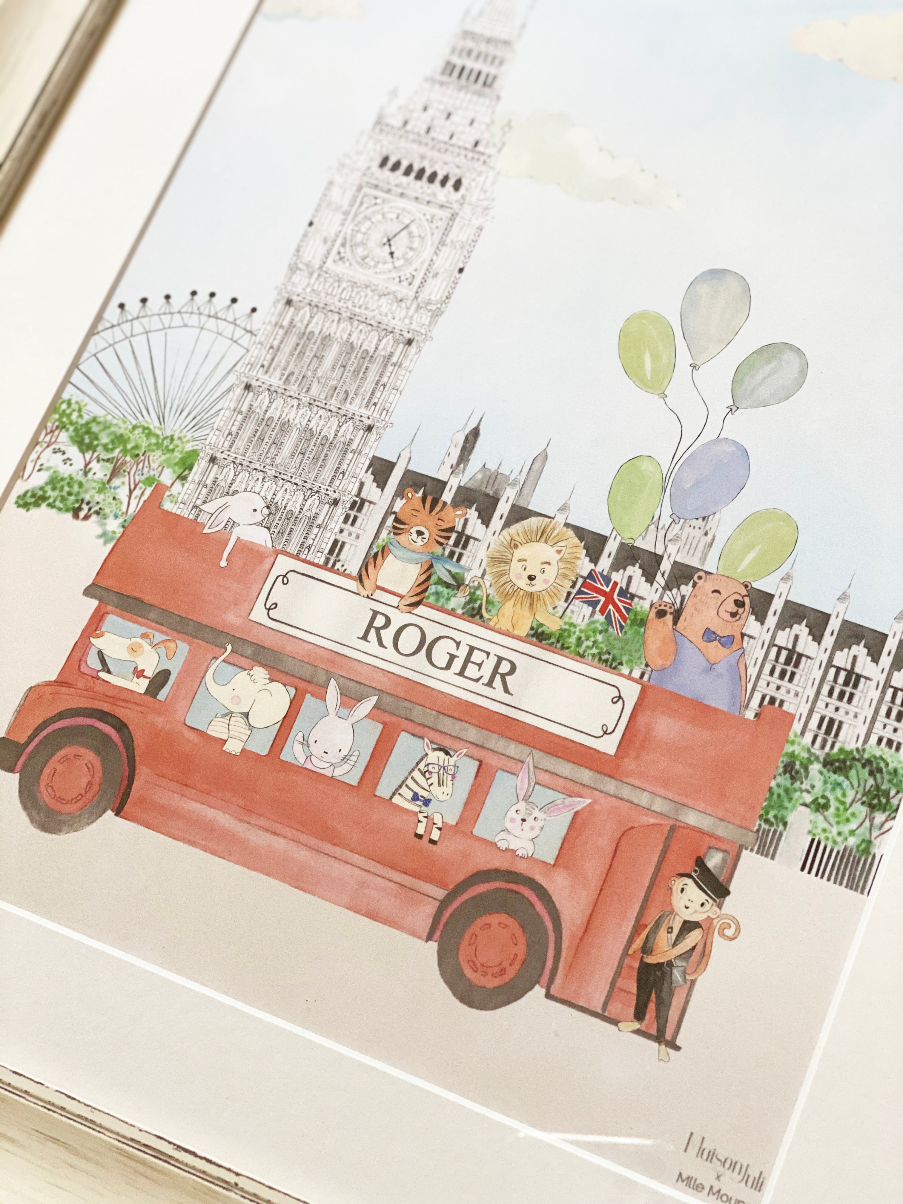 The Animals and Big Ben Personalised for Boys