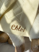 Personalised Large White Merino Wool Blanket