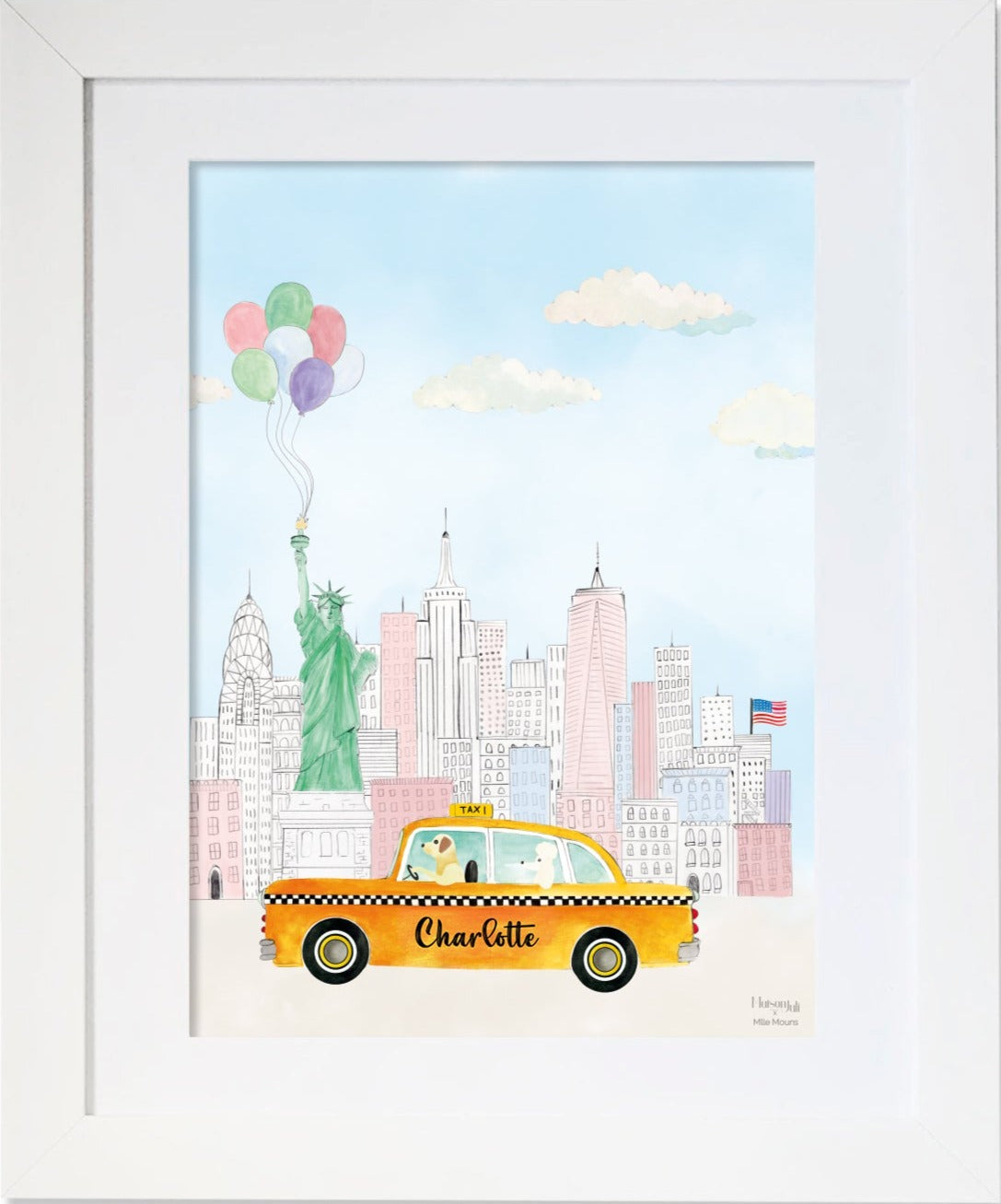 Le Taxi Jaune Personnalisable de New York pour les filles