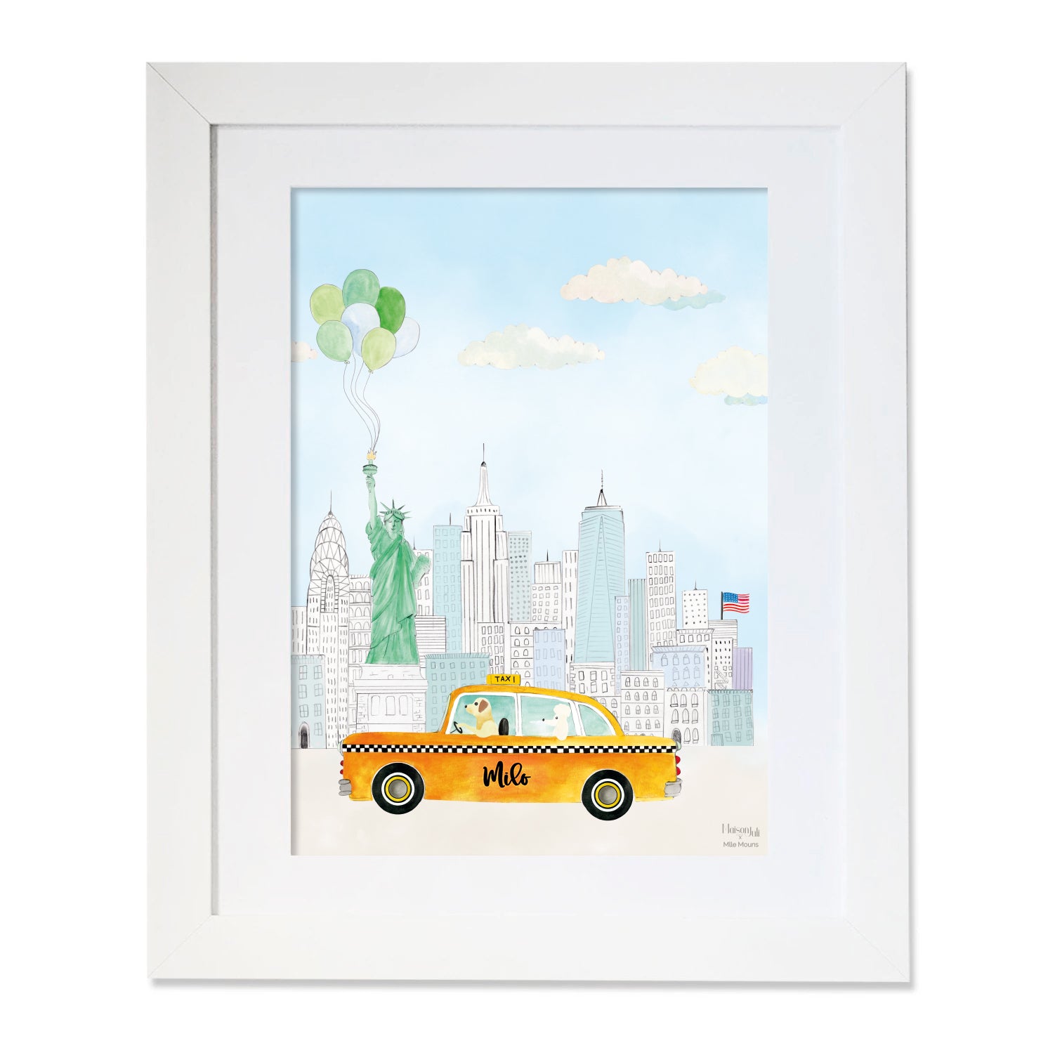 The Personalised Yellow Taxi of New York for boys