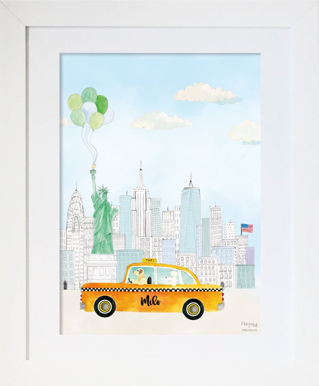 The Personalised Yellow Taxi of New York for boys